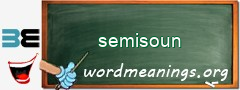 WordMeaning blackboard for semisoun
